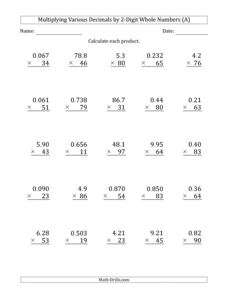 2 Hard 6th Grade Math Worksheets Free Printable 6th Grade Maths 