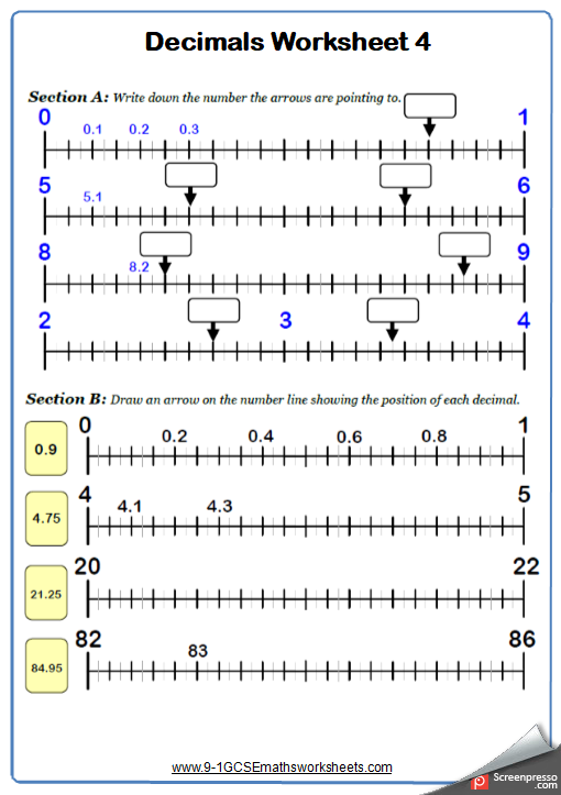 4th Grade Number Line Practice Worksheets Thekidsworksheet