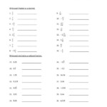 8th Grade Fraction Worksheets