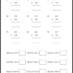 Adding Subtracting Multiplying And Dividing Decimals Worksheet Pdf