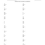 Changing Decimals To Fractions Worksheets 4th Grade Fraction