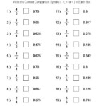 Comparing Fractions And Decimals Worksheet In 2020 Fractions