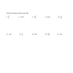 Converting Fractions To Decimals And Vice Versa Worksheets Fraction