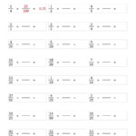 Converting Fractions To Decimals Worksheet With Answers Worksheets