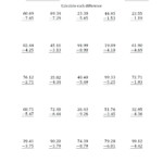 Decimal Worksheets 5Th Grade Adding And Subtracting Decimals Db excel