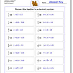 Decimals To Fractions Worksheet Ks2 Worksheets Free Download