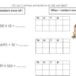 Dividing By 10 100 And 1000 Editable Worksheet Teaching Resources