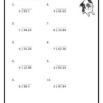 Dividing Decimals 5th Grade Math Worksheets Dividing Decimals