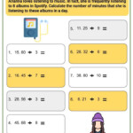 Dividing Whole Numbers And Decimals Tenths To Thousandths Worksheets