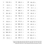 Division With Answer Key Free Printable PDF Worksheet Multiplying