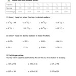 Fraction Decimal And Percentage Equivalents TMK Education