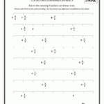 Free Printable Math Worksheets Number Lines Fractions 4th Grade Math