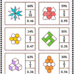 Math Puzzle Worksheet Or Task Cards To Learn And Practice Fractions