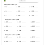 More Multiplying Decimals By 10 100 1000 Multiplication By URBrainy