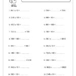 Multiplying And Dividing Decimals By 10 And 100 3 Fraction And