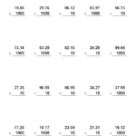 Multiplying And Dividing Decimals Worksheets 7th Grade Pdf