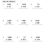 Multiplying Decimals Worksheets Math Monks