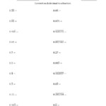 Repeating Decimal To Fraction Worksheet Fraction Worksheets Free Download