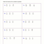 Worksheets Fractions Decimals Greatest To Least In 2020 Fractions