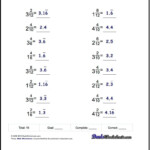 Write Each Fraction Or Mixed Number As A Decimal Worksheet Worksheets