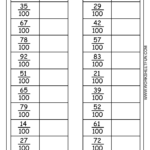 Write Fraction As Decimal 3 Worksheets Writing Fractions Math