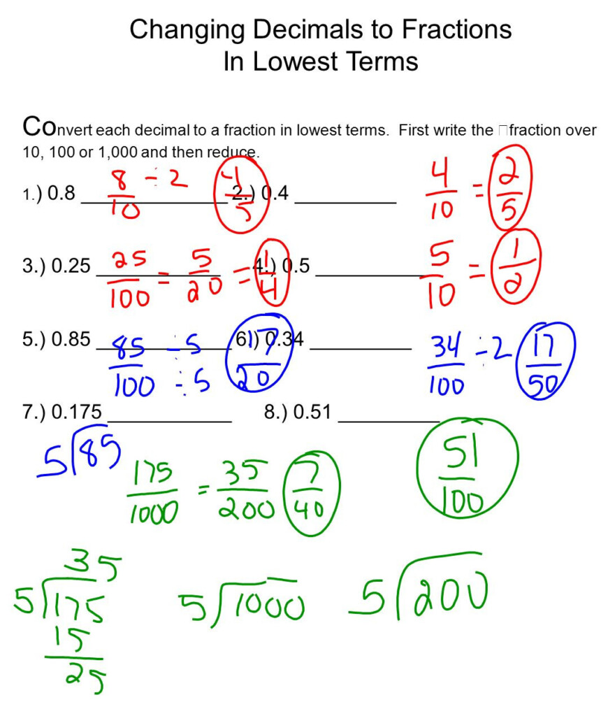 30 Repeating Decimal To Fraction Worksheet Education Template