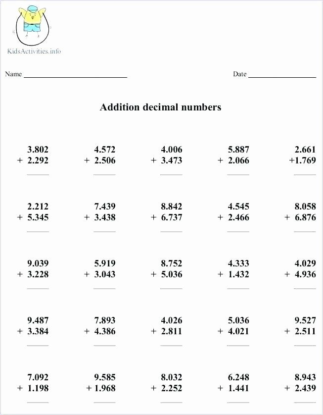 4th Grade Rounding Worksheets Grade Math Rounding Worksheets Decimals 