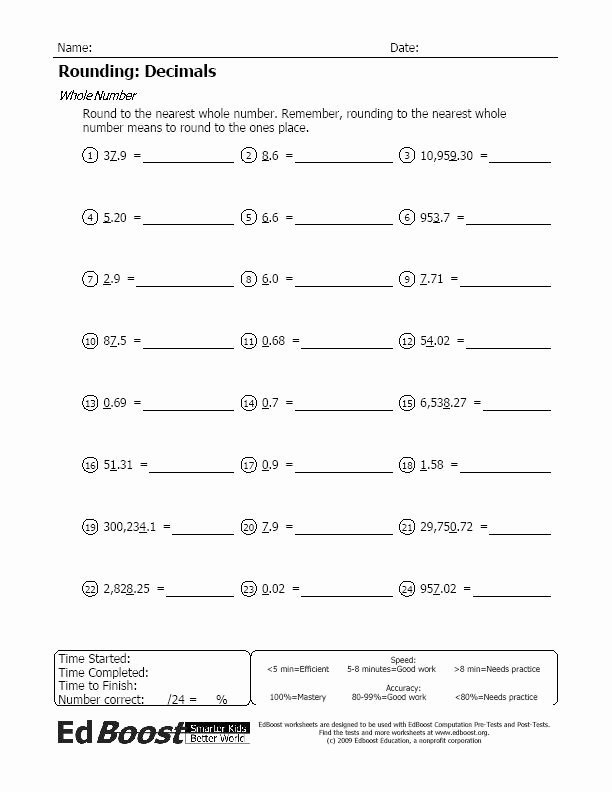 50 Rounding Decimals Worksheet 5th Grade Chessmuseum Template Library