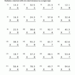 5th Grade Math Decimal Multiplication Worksheets Worksheets Free Download