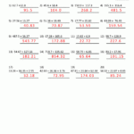 Adding And Subtracting Decimals Worksheets Answer Key Worksheets Free