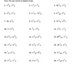 Adding Subtracting Multiplying And Dividing Integers Worksheet Pdf With