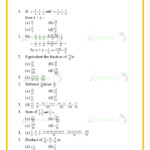 CBSE Class 7 Maths Worksheet For Chapter 2 Fraction And Decimals