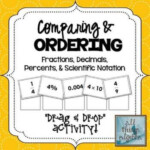 Comparing Ordering Fractions Decimals Percents And Scientific