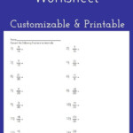 Converting Fractions To Decimals Worksheet Customizable And Printable