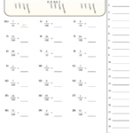 Converting Fractions To Decimals Worksheet With Answer Key Printable