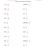 Converting Terminating And Repeating Decimals To Fractions A