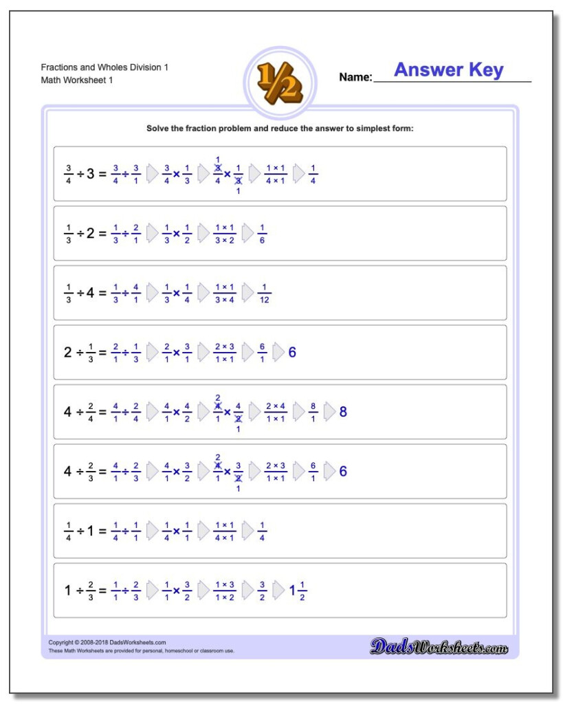 Copy Of Adding Subtracting Multiplying Dividing Fractions Free 