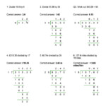 Decimal Division Worksheet With Answers Favorite Worksheet