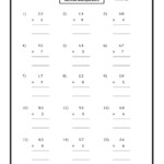 Decimals Multiplication Worksheets Decimals Worksheets Dynamically