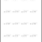 Divide 6th Grade Math Worksheets Decimals Worksheets Dividing