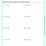 Dividing Fractions By Decimals Grade 6 Math Worksheet Grade 6 Math