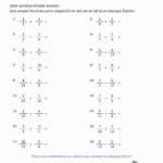 Dividing Fractions Worksheet 6th Grade Worksheets Free Download