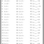 Division Tables 1 12 Practice Sheet Times Tables Worksheets