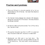 Fraction Word Problems 7Th Grade Worksheet Db excel