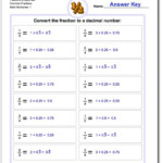 Fractions As Decimals