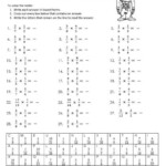 Multiplication Puzzle Worksheets 5th Grade Worksheets Master