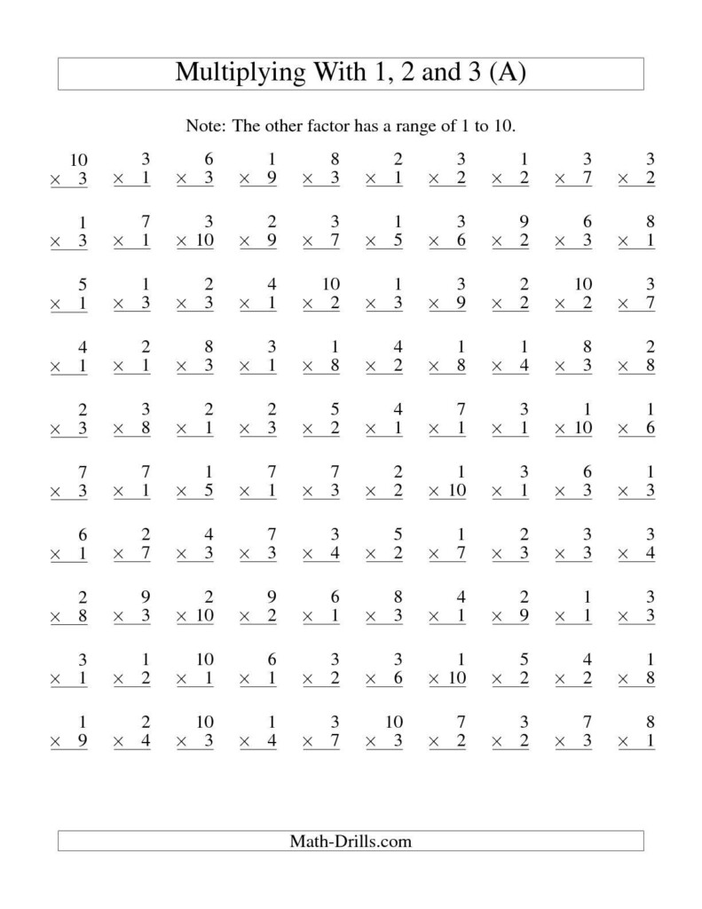 Multiplication Worksheets 2 And 3 Times Tables Worksheets