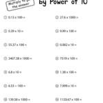 Multiplying And Dividing Decimals Worksheets Math Monks