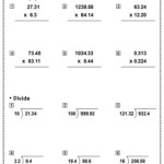 Multiplying And Dividing Decimals Worksheets Math Monks