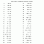 Multiplying And Dividing Positive And Negative Decimals Worksheet Kuta